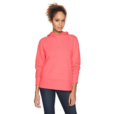 Abbildung von Amazon Essentials Damen Fleece Kapuzenpullover (in Übergröße erhältlich), Korallenrosa, S