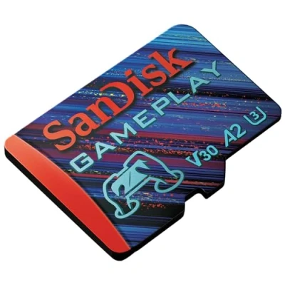 Abbildung von SanDisk GamePlay microSD Karte für Mobile Gaming/Handheld Konsolen 128 GB (Lesegeschwindigkeiten bis zu 190 MB/s, A2, V30, U3)