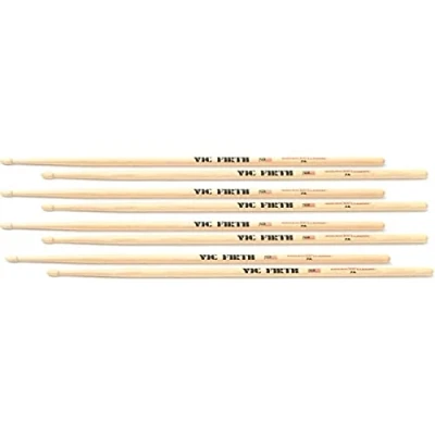 Abbildung von Vic Firth American Classic Series Drumsticks 7A Hickory Holz Tip Natur 4 Paar Value Pack