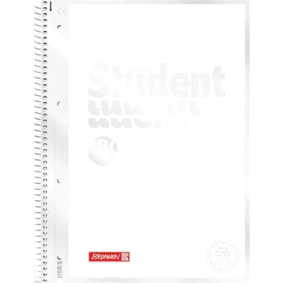 Abbildung von BRUNNEN Collegeblock Premium Student „White“, A4, 80 Blatt, Lineatur 27, weiß