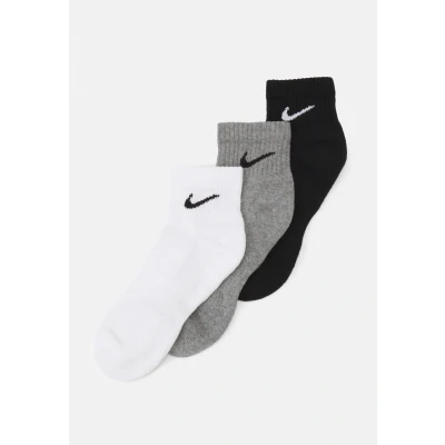 Abbildung von Nike Performance Everyday CUSH 3 PACK Unisex Sportsocken, Größe: 34 38, White/carbon heather/black