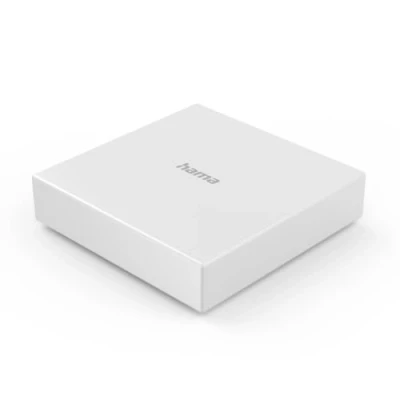 Abbildung von Hama Smart Home Hub (Smart Zentrale, Zigbee Hub, Matter Thread Controller, App /Sprachsteuerung, kompatibel m. Alexa, Apple Home, Google Assistant etc.) weiß