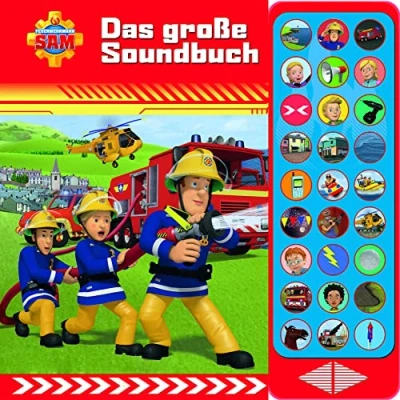 Abbildung von Feuerwehrmann Sam Das große Soundbuch 27 Button mit 24 Seiten für Kinder ab 3 Jahren: Tönendes Buch