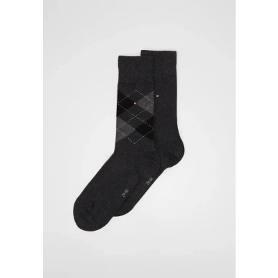 Abbildung von Tommy Hilfiger MEN SOCK 2 PACK Socken, Herren, Größe: 39 42, Anthracite