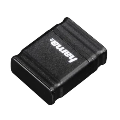 Abbildung von Hama 16GB USB Stick 2.0 Datenstick besonders geeignet für Auto&amp;KFZ Radio, Laptop, Computer, Netbook, Speicherstick (10 MB/s Datentransfer, Memory mit Verschlusskappe im Mini Format) schwarz