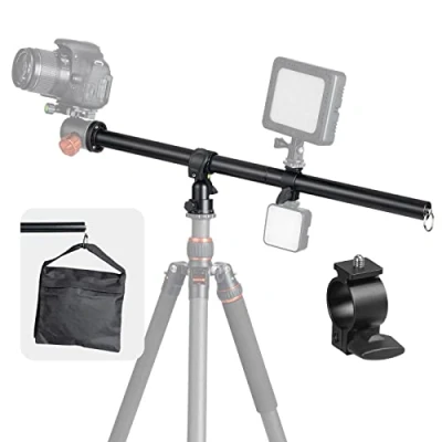 Abbildung von TARION Stativ Auslegearm Kamera Transversal Mittelsäule 57cm mit Stativtasche für 360 Panorama Aufnahmen Fotografie (Kameraauslegearm)