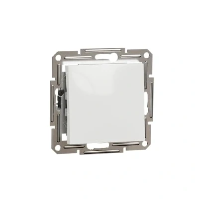 Abbildung von Schneider Electric Asfora EPH0470121D Wechselschalter Unterputz, 10AX 250 V, Schraubklemme, weiß