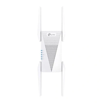 Abbildung von TP Link RE815XE WiFi 6E WLAN Verstärker Repeater AXE5400, 160 MHz Kanal, Tri Band, WPA3, empfohlen für die Verwendung mit Router