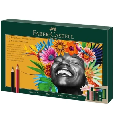 Abbildung von Faber Castell Polychromos &amp; Pitt Graphite Matt 50er