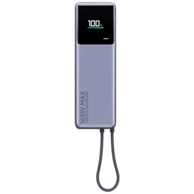 Abbildung von Xiaomi 165W Power Bank 10000mAh Integriertes USB C Kabel, Dual Port, 120W Schnellladen, 90W Selbstladen, Lithium Ionen Akku, Flugzeuggeeignet, Kompaktes Design mit Farbdisplay