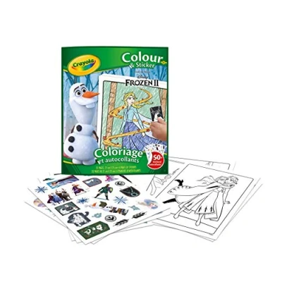 Abbildung von CRAYOLA Malbuch &amp; Sticker Disney Frozen 2, 32 Seiten und über 50 Sticker, 04 5864G