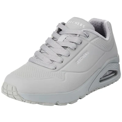 Abbildung von Skechers Herren UNO Stand ON AIR Sneaker, Light Grey Durabuck/Mesh, 39.5 EU