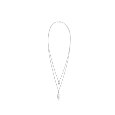 Abbildung von Elli Feather Halskette silvercoloured, Damen, Größe: 45, Silver coloured
