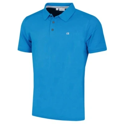 Abbildung von Calvin Klein Herren Campus 3 Knopf Kragen Polo Hemd Blau M
