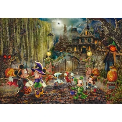 Abbildung von Schmidt Spiele 58033 Thomas Kinkade, Disney, Mickey &amp; Minnie Halloween Fun, 1000 Teile Puzzle, pappe