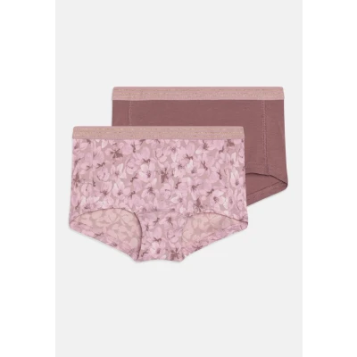 Abbildung von Name it Nkfhipster Flower 2 PACK Panties für Kinder, Größe: 122/128, Mauve shadows