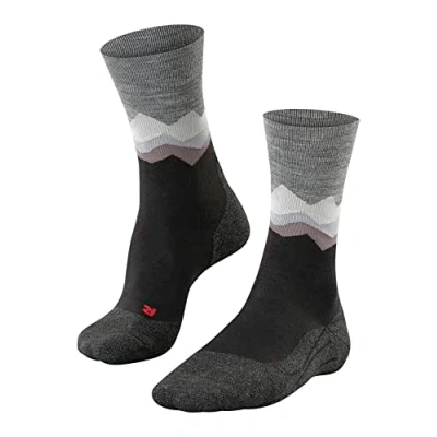 Abbildung von FALKE Herren Wandersocken TK2 Explore Crest M SO Wolle antiblasen dick 1 Paar, Schwarz (Black 3003), 46 48