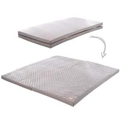 Abbildung von roba Spiel &amp; Krabbelmatratze 60 x 120 cm klappbar zu Krabbelunterlage