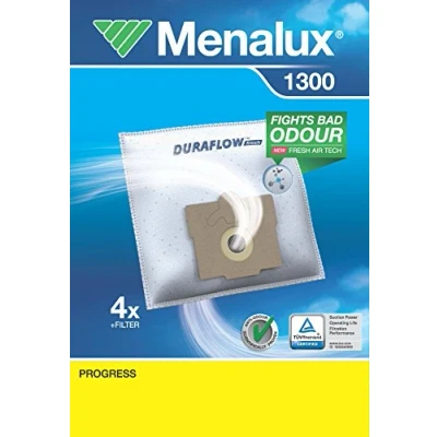 Abbildung von Menalux 1300, 4 Staubbeutel für Progress, Weiß