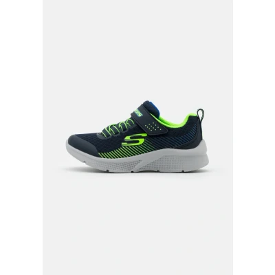 Abbildung von Skechers Microspec Sneaker low für Kinder, Größe: 34, Navy/lime/blue Schuhe