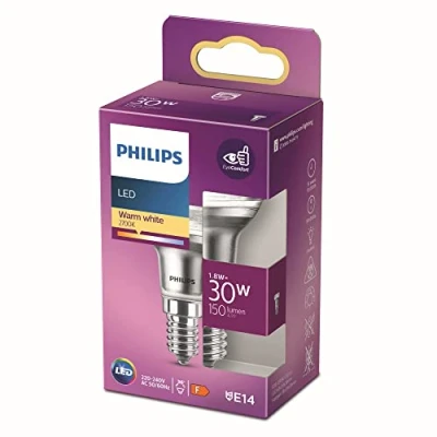 Abbildung von Philips LED Classic E14 Reflektor (30 W), Lampe mit warmweißem Licht, energiesparende Beleuchtung langer Nutzlebensdauer