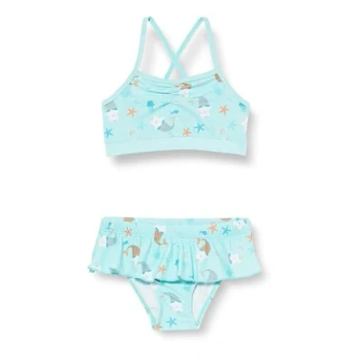 Abbildung von Playshoes Mädchen UV Schutz Bikini Badeanzug Schwimmanzug Badebekleidung, Einhornmeerkatze, 98/104