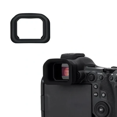 Abbildung von KIWIFOTOS Kamera Augenmuschel Okular für Canon EOS R5 Mark II Sucher, R5II Weiche Silikon Sucher Schutz Zubehör
