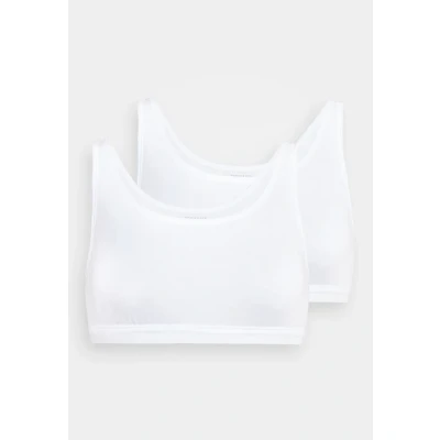 Abbildung von Schiesser 2PACK Bustier OHNE CUPS Organic Cotton 95/5 Bustier, Damen, Größe: 38, Weiss