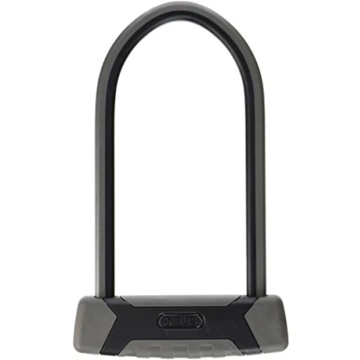Abbildung von ABUS Bügelschloss Granit XPlus 540 Fahrradschloss mit Zylinder Sicherheitslevel 15 Schwarz/Grau