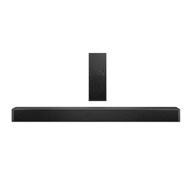 Abbildung von Hisense HS2100 2.1 Soundbar Home Theater System mit kabellosem Subwoofer, 240W, Dolby Audio, Bluetooth, HDMI ARC/Optical/AUX/USB, Schwarz