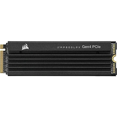 Abbildung von Corsair MP600 PRO LPX 2TB M.2 NVMe PCIe x4 Gen4 SSD Optimiert für PS5 (Bis zu 7,100MB/sec Sequenzielle Lesegeschwindigkeit, 6,800MB/sec Schreibgeschwindigkeit) Schwarz
