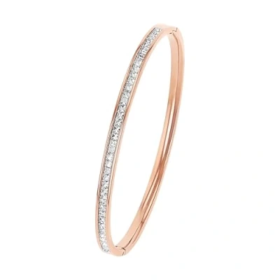 Abbildung von s.Oliver Armband Edelstahl Damen Armschmuck, mit Glas, 16+4 cm, Roséfarben, Infinity, Kommt in Schmuck Geschenk Box, 2022731