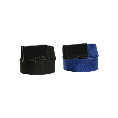 Abbildung von Urban Classics 2 PACK Gürtel für Kinder, Größe: One Size, Black+blue