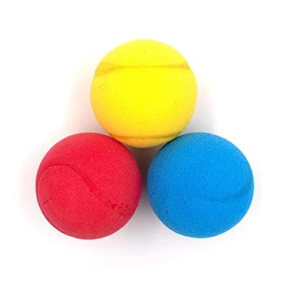 Abbildung von 3er Set weiche Bälle Softbälle Tennisbälle Schaumstoffbälle für Kinder bunt 6,5cm