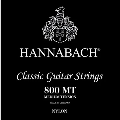Abbildung von Hannabach Klassikgitarre Saiten Serie 800 Super Low Tension versilbert E1, 8001SLT, für Gitarre (versilberter Kupferdraht, niedrige Spannung, Konzertgitarren zum Einstieg)