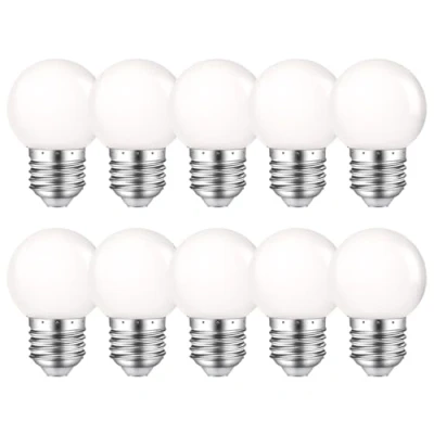 Abbildung von MZYOYO Led Glühbirne E27,E27 1W Glühbirnen,G45 E27 Warmweiß 2700K,E27 Birne 230V Dekorative Leuchtmittel für Partybeleuchtung Lichterketten,10er Pack