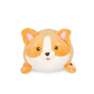 Abbildung von Legami Super Soft Plush Plüsch, Corgi Thema, Mini Größe, mit personalisierbarer ID Karte, Steht alleine, 14x15x12 cm, Orange