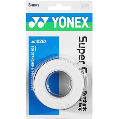 Abbildung von YONEX Super GRAP Synthetikgriff (3 pro Packung), WeiÃŸ, EinheitsgröÃŸe