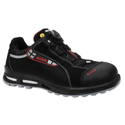 Abbildung von ELTEN Sicherheitsschuhe SENEX XXT Pro BOA ESD S3, Herren, Textil, Kunststoffkappe (leichter als Stahlkappe), leicht, sportlich, Schwarz/Rot, Größe: 43