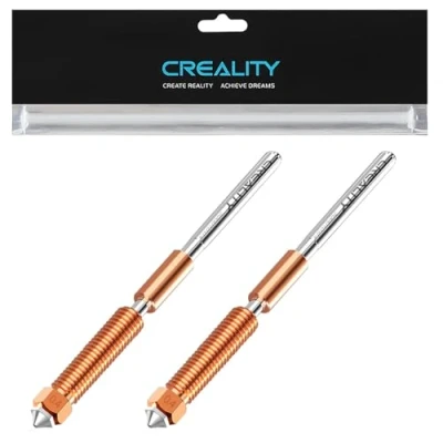 Abbildung von Creality Offizielle K1C Düse 0.4mm, Quick Swap 3D Drucker Kit, Ender 3 V3 Kupferlegierung und gehärtete Stahldüse für K1C, V3, Plus (2PCS)