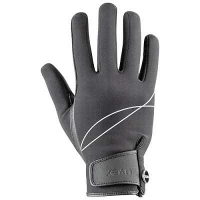 Abbildung von uvex crx700 dehnbarer Reithandschuh für Damen und Herren strapazierfähig exzellenter Grip black 7.5
