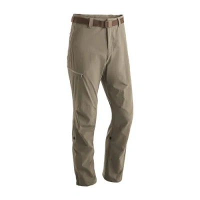 Abbildung von Maier Sports Nil, Herren Wanderhose, Wasserabweisende Outdoorhose für Trekking und Hiking, PFC frei, mSTRETCH pro 4 &amp; Dryprotec, Rollup Funktion, Braun, 50 (W33/L32)