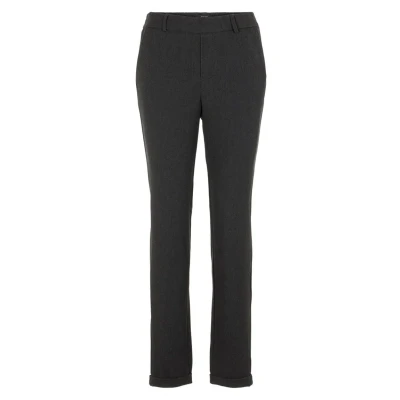 Abbildung von Vero Moda Vmmaya MR Solid NOOS Stoffhose, Damen, Größe: 42x32, Dark grey melange