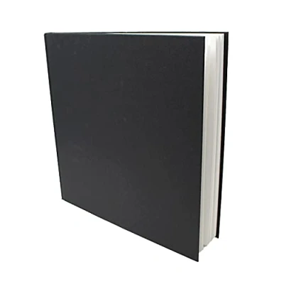Abbildung von Artway Studio Gebundenes Quadratisches Skizzenbuch 285mm 92 Seiten/46 Blätter aus 170 gsm Papier Schwarzes mit festem Einband, Schwarz