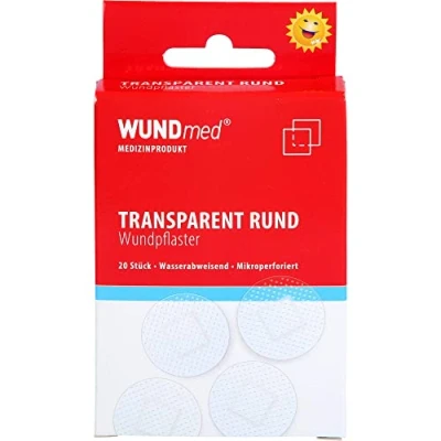 Abbildung von Wundmed Wund Pflaster rund transparent 2,5 cm, 20 St.