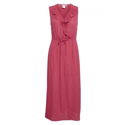 Abbildung von ICHI Ihmarrakech DR Freizeitkleid, Damen, Größe: Medium, Raspberry wine