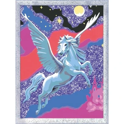 Abbildung von Ravensburger CreArt 28641 Stolzer Pegasus Malen nach Zahlen Pferde für Kinder ab 7 Jahre