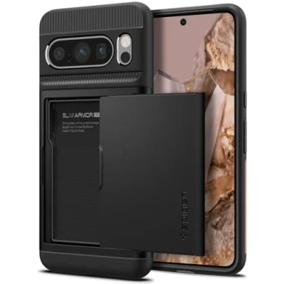 Abbildung von Spigen Ultra Hybrid Hülle Kompatibel mit Google Pixel 8 Pro Schwarz