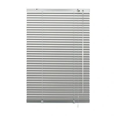 Abbildung von Deco Company Alu Jalousie ohne Bohren, Zum Klemmen, Inkl. Klemmträgern, Sichtschutz, Lichtschutz, Blendschutz, Aluminium Jalousie, Silber, 95 x 130 cm