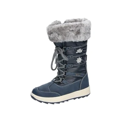 Abbildung von LICO Nellie Schnürstiefel für Kinder, Größe: 35, Navy/grey Schuhe